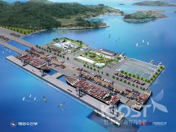 Plan view of a multi-purpose very large floating logistics c 의 사진