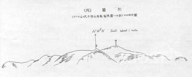 일본인의 울릉도 동망루 스케치 의 사진