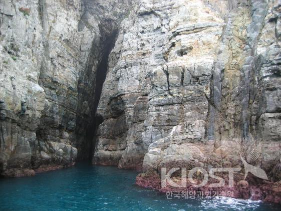 경상남도 거제도 해금강 해식동굴 의 사진