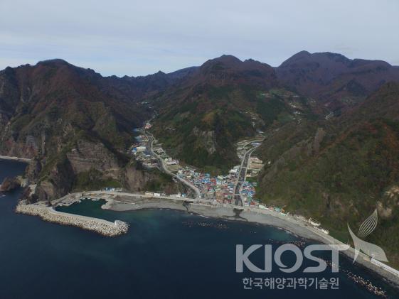 울릉도 남양항 전경 의 사진