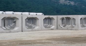 우리나라에 가장 많이 설치된 콘크리트 사각형 어초 의 사진