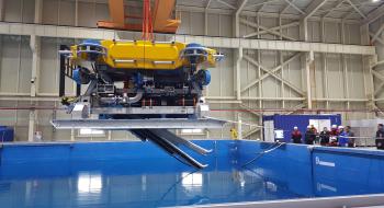 수중로봇 복합실증센터 실험 의 사진