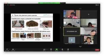 한페루 수산양식 분야 온라인 교육훈련